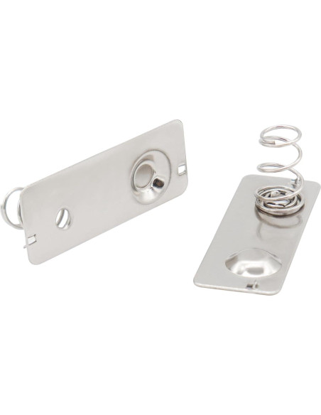 20 Placas de Contacto de Resorte para Baterías AA Skweawert