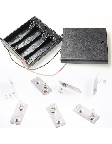 20 Placas de Contacto de Resorte para Baterías AA Skweawert