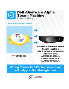 Batería de Litio CR2032 3V Rome Tech para Dell Alienware 2