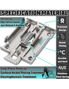 Kit de Montaje en Riel Din HuGuWdy 35 mm - Soporte Seguro 2