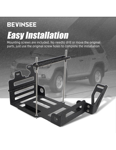Bandeja de Batería Secundaria Bevinsee para Toyota 4Runner 2010-2023