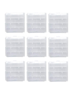 Estuche organizador de baterías AA/AAA HOMEFUNTIME 9 PCS