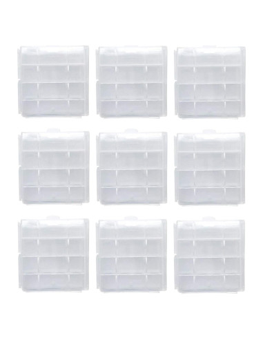 Estuche organizador de baterías AA/AAA HOMEFUNTIME 9 PCS