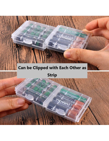 Estuche organizador de baterías AA/AAA HOMEFUNTIME 9 PCS