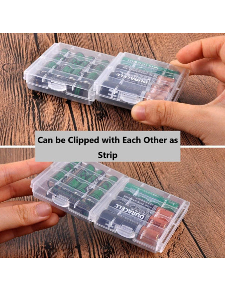 Estuche organizador de baterías AA/AAA HOMEFUNTIME 9 PCS