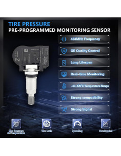 Sensor TPMS POHILA 433MHz Reemplazo para Infiniti/Nissan 2