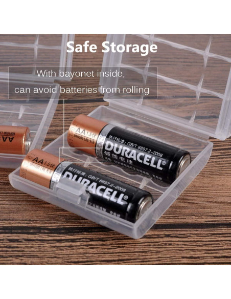 Estuche organizador de baterías AA/AAA HOMEFUNTIME 9 PCS