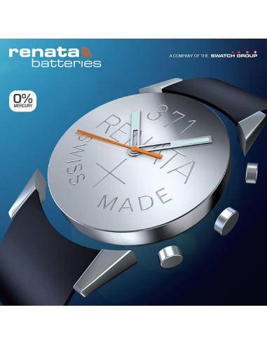 Baterías de Reloj Renata 377 SR626SW - 1.55V Óxido de Plata (50 Unidades)
