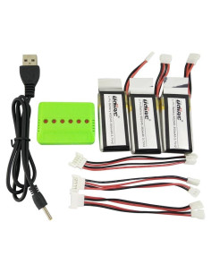 Kit de Baterías Li 3.7V 350mAh Fytoo + Cargador 3 en 1
