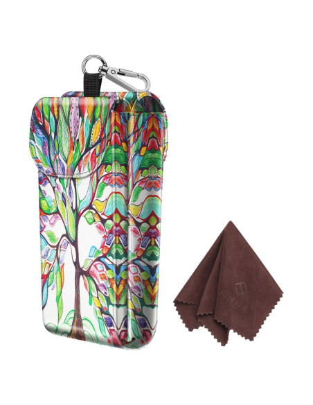 Funda Doble para Gafas Fintie con Gancho y Paños de Limpieza