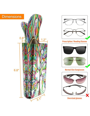 Funda Doble para Gafas Fintie con Gancho y Paños de Limpieza