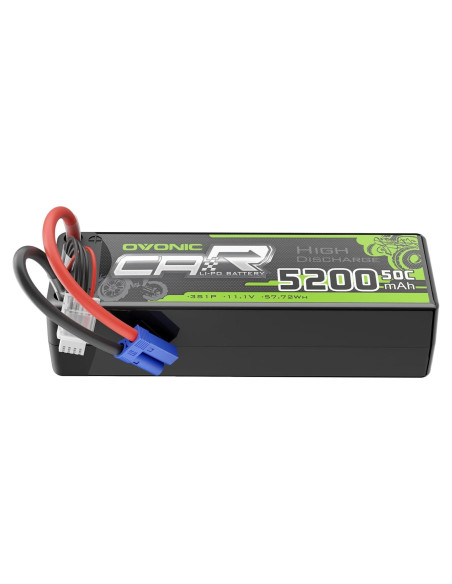Batería Lipo OVONIC 3S 50C 5200mAh 11.1V EC5 para RC