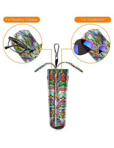 Funda Doble para Gafas Fintie con Gancho y Paños de Limpieza