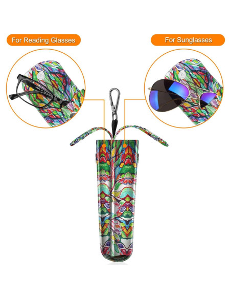 Funda Doble para Gafas Fintie con Gancho y Paños de Limpieza