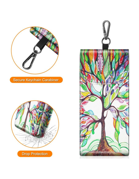 Funda Doble para Gafas Fintie con Gancho y Paños de Limpieza