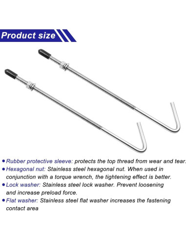 Soporte de Batería de Coche Zpana 8 Pulgadas Acero Inoxidable