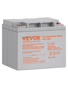 Batería de Ciclo Profundo VEVOR 12V 40Ah AGM Recargable
