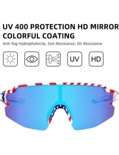 Gafas de sol polarizadas ROCKBROS UV400 unisex ligeras 2