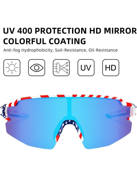 Gafas de sol polarizadas ROCKBROS UV400 unisex ligeras