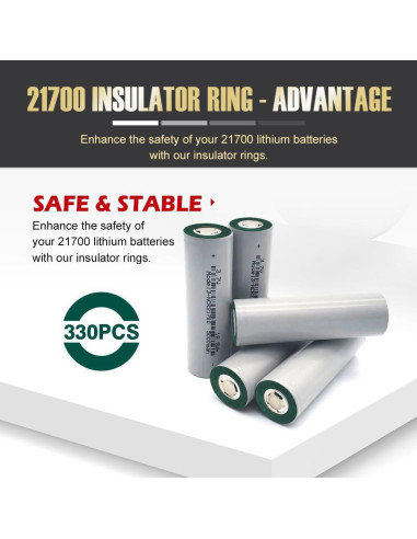 Anillos de Aislamiento para Batería 21700 MatchWhiz 330PCS