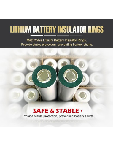 Anillos de Aislamiento para Batería 21700 MatchWhiz 330PCS