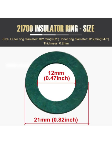 Anillos de Aislamiento para Batería 21700 MatchWhiz 330PCS