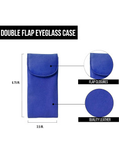 Funda Doble de Cuero ili New York para Gafas 2-en-1 2