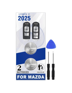 Baterías CR2025 para Llave Remota Mazda y Toyota - Paquete de 2