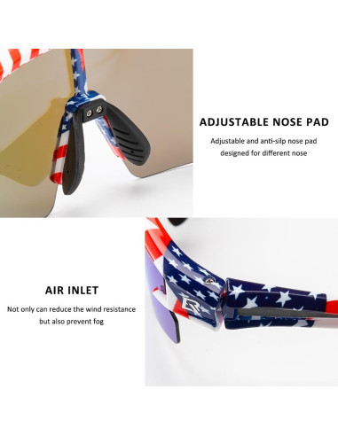 Gafas de sol polarizadas ROCKBROS UV400 unisex ligeras