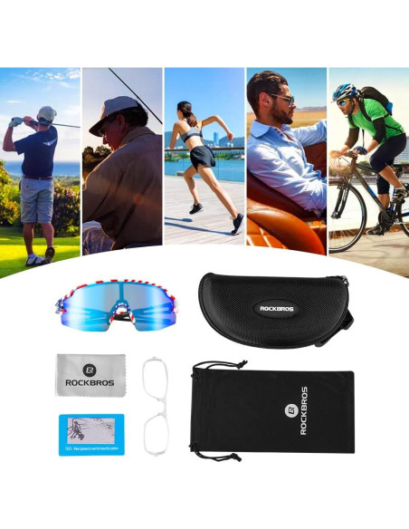 Gafas de sol polarizadas ROCKBROS UV400 unisex ligeras