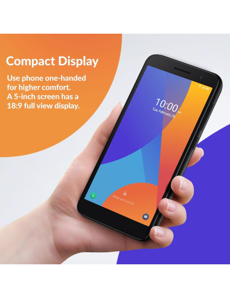 Smartphone Alcatel 1 16GB Pantalla 5" Dual SIM 4G Negro