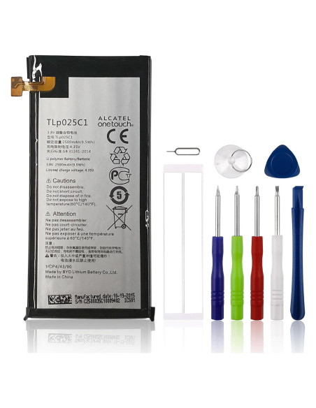 Batería de Reemplazo Alcatel Pop 4 TLP025C1 2500 mAh con Herramientas