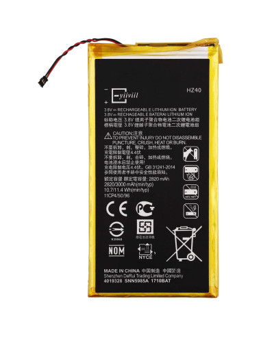 Batería de Reemplazo HZ40 para Motorola Moto Z2 Play 2800mAh