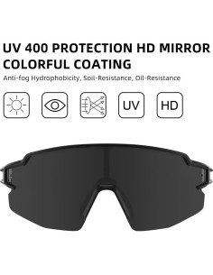 Gafas de sol polarizadas ROCKBROS UV400 unisex ligeras 2