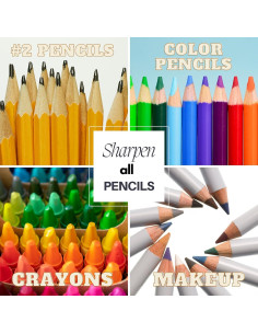 Sacapuntas Manual Iconikal 12 Unidades Doble Agujero Multicolor 2