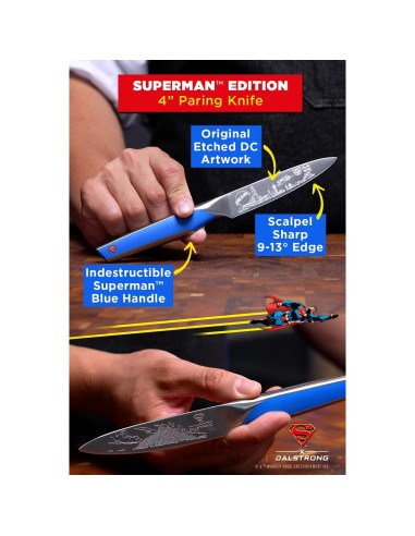 Conjunto de cuchillos Dalstrong 2pc Superman - Chef 20.32cm