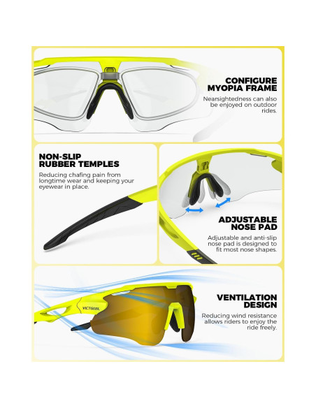 Gafas de Ciclismo VICTGOAL Va309 Fotocromáticas UV400
