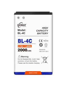 Batería BL-4C 2000mAh para Nokia 6088 6100 6101 6102