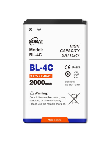 Batería BL-4C 2000mAh para Nokia 6088 6100 6101 6102
