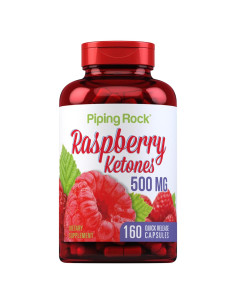 Cetonas de Frambuesa Piping Rock 500mg - 160 Cápsulas Sin OGM