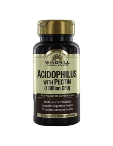 Cápsulas de Acidófilo con Pectina Windmill 100 Unidades