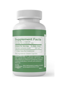 Cápsulas de Gymnema Sylvestre 100% Puras - 100 Unidades 2