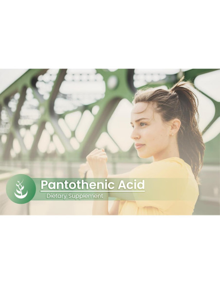 Ácido Pantoténico 100 Cápsulas Ingredientes Originales Puros