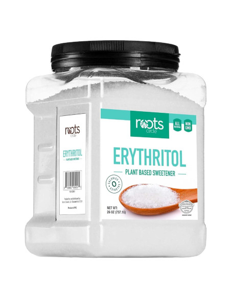Edulcorante de Eritritol Roots Circle 737g - Sin Calorías, Natural