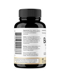 Suplemento de Berberina HCL Sandhu 500mg 60 cápsulas Vegetariano 2