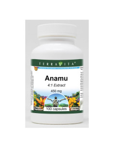Anamu 4:1 TerraVita 450 mg 100 Cápsulas Sin Rellenos