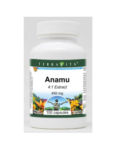 Anamu 4:1 TerraVita 450 mg 100 Cápsulas Sin Rellenos 2