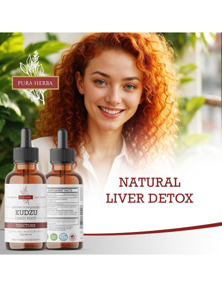 Extracto de Raíz de Kudzu Orgánico Pura Herba 59 ml Vegano