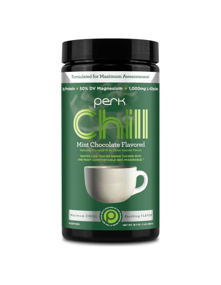 Mezcla Bebida Sabor Chocolate con Menta Perk Chill 473g - Sin Gluten