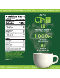 Mezcla Bebida Sabor Chocolate con Menta Perk Chill 473g - Sin Gluten 2